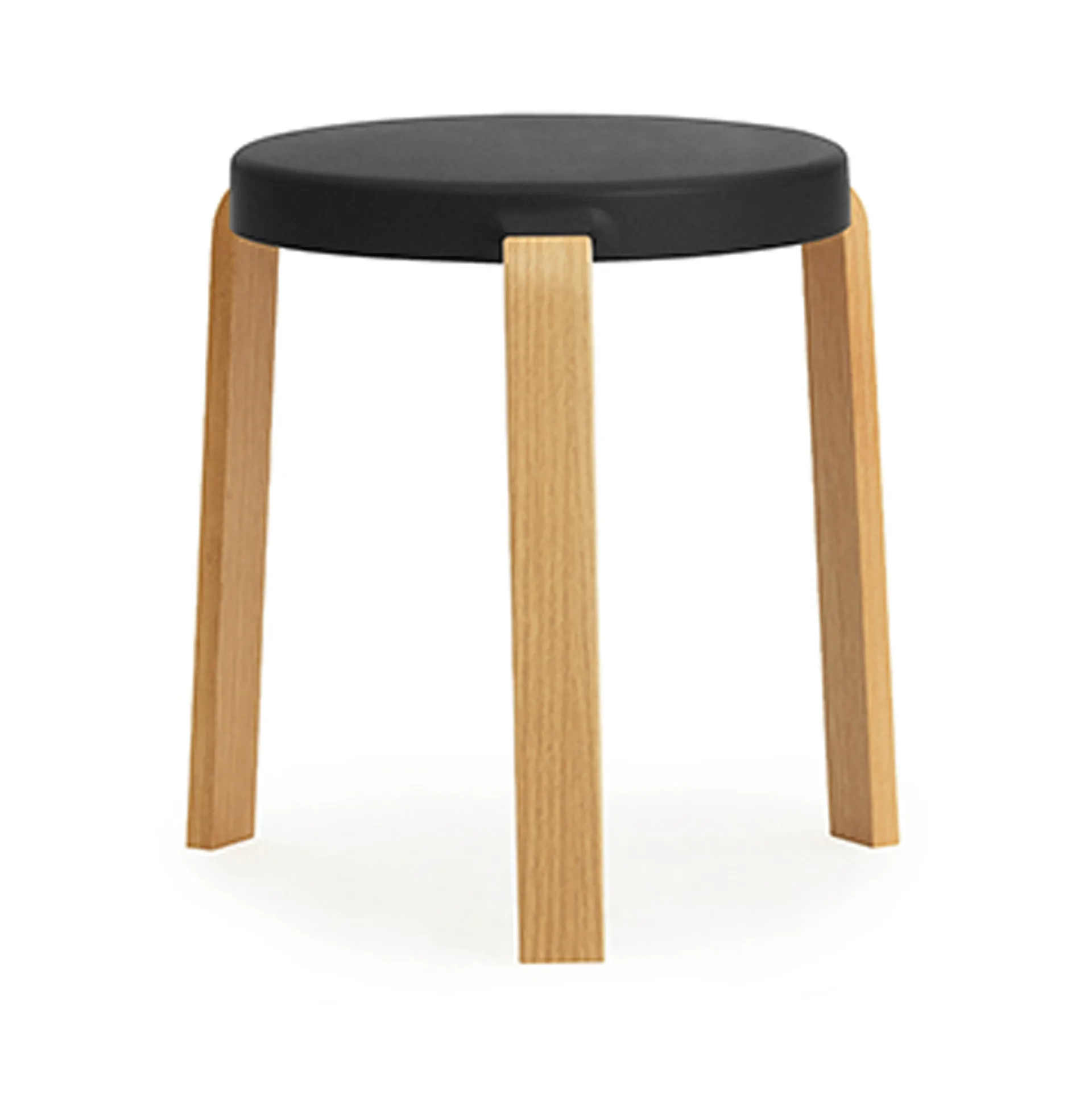 Tap round stool, Black-oak, Ø41x43 cm Normann Copenhagen