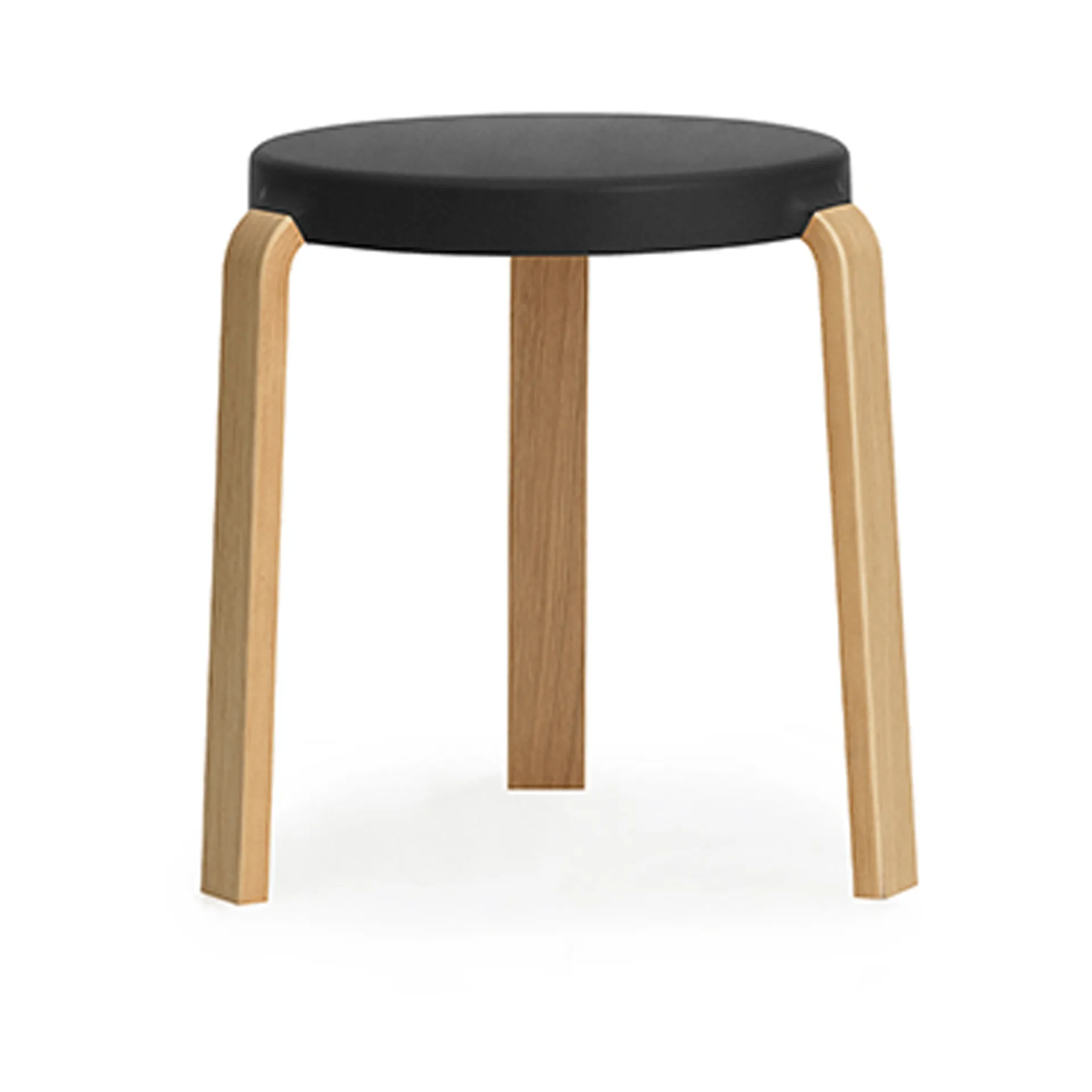 Tap round stool, Black-oak, Ø41x43 cm Normann Copenhagen