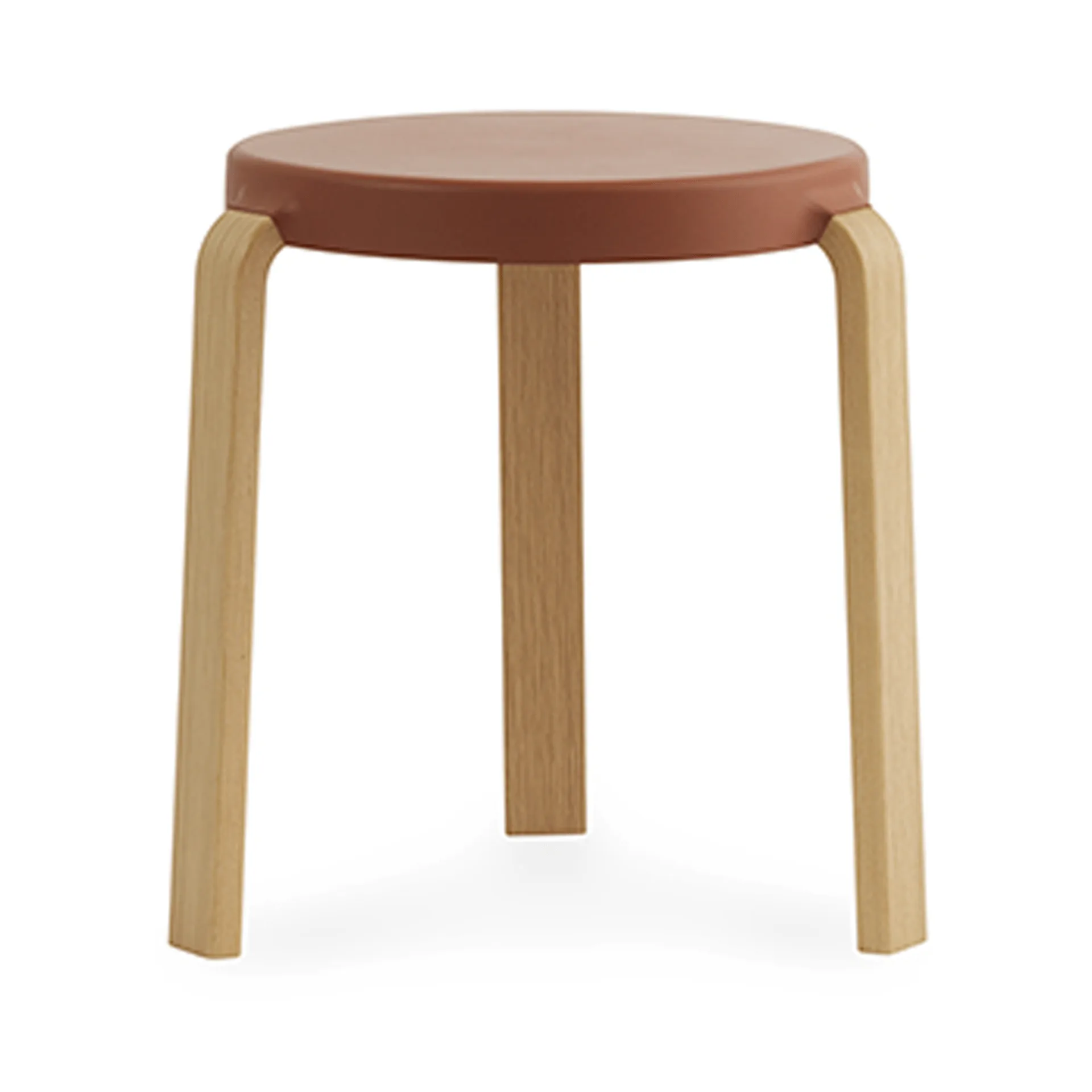 Tap round stool, Caramel, oak legs, Ø35x43 cm Normann Copenhagen