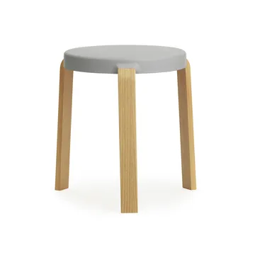 Tap round stool - Grey-oak, Ø41x43 cm - Normann Copenhagen
