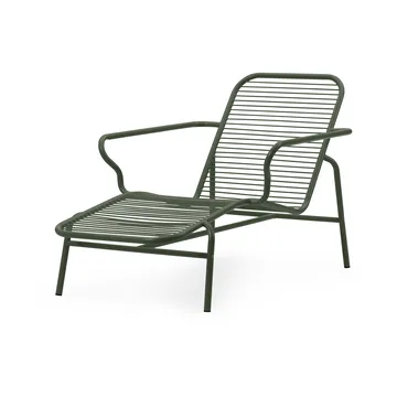 Vig Chaise Lounge sunbed - Green - Normann Copenhagen