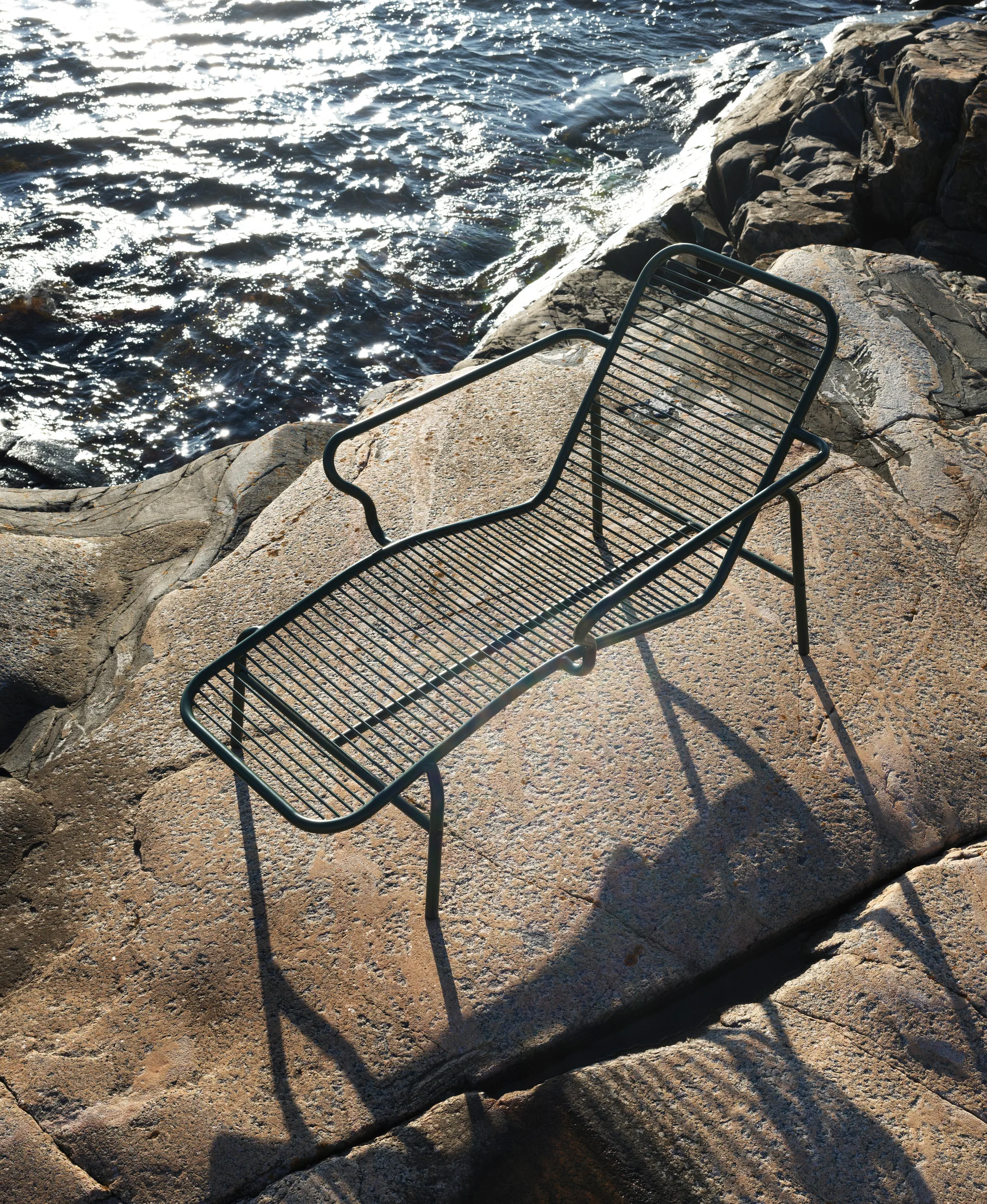 Vig Chaise Lounge sunbed, Green Normann Copenhagen