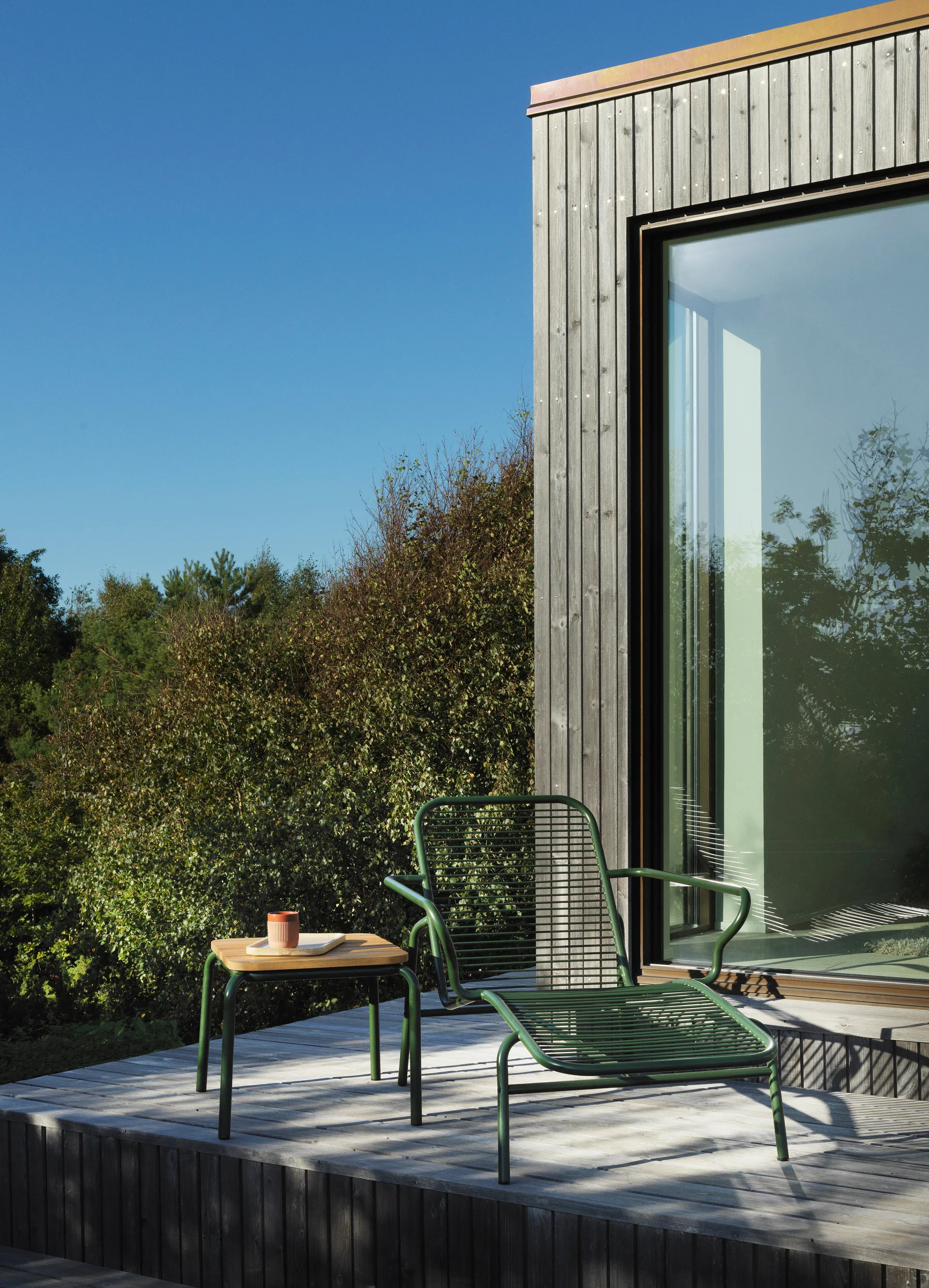 Vig Chaise Lounge sunbed, Green Normann Copenhagen