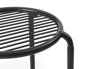 Vig round stool - Black, Ø41x46 cm - Normann Copenhagen