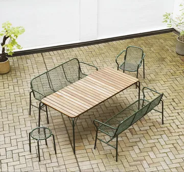 Vig round stool - Green, Ø41x46 cm - Normann Copenhagen