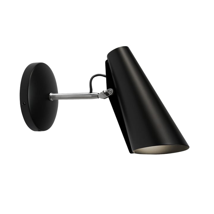 Birdy wall lamp short, black-steel Northern