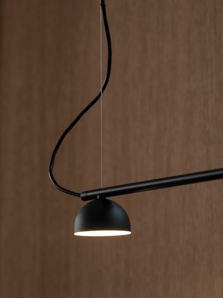 Blush Rail 5 ceiling lamp, Black matte Northern