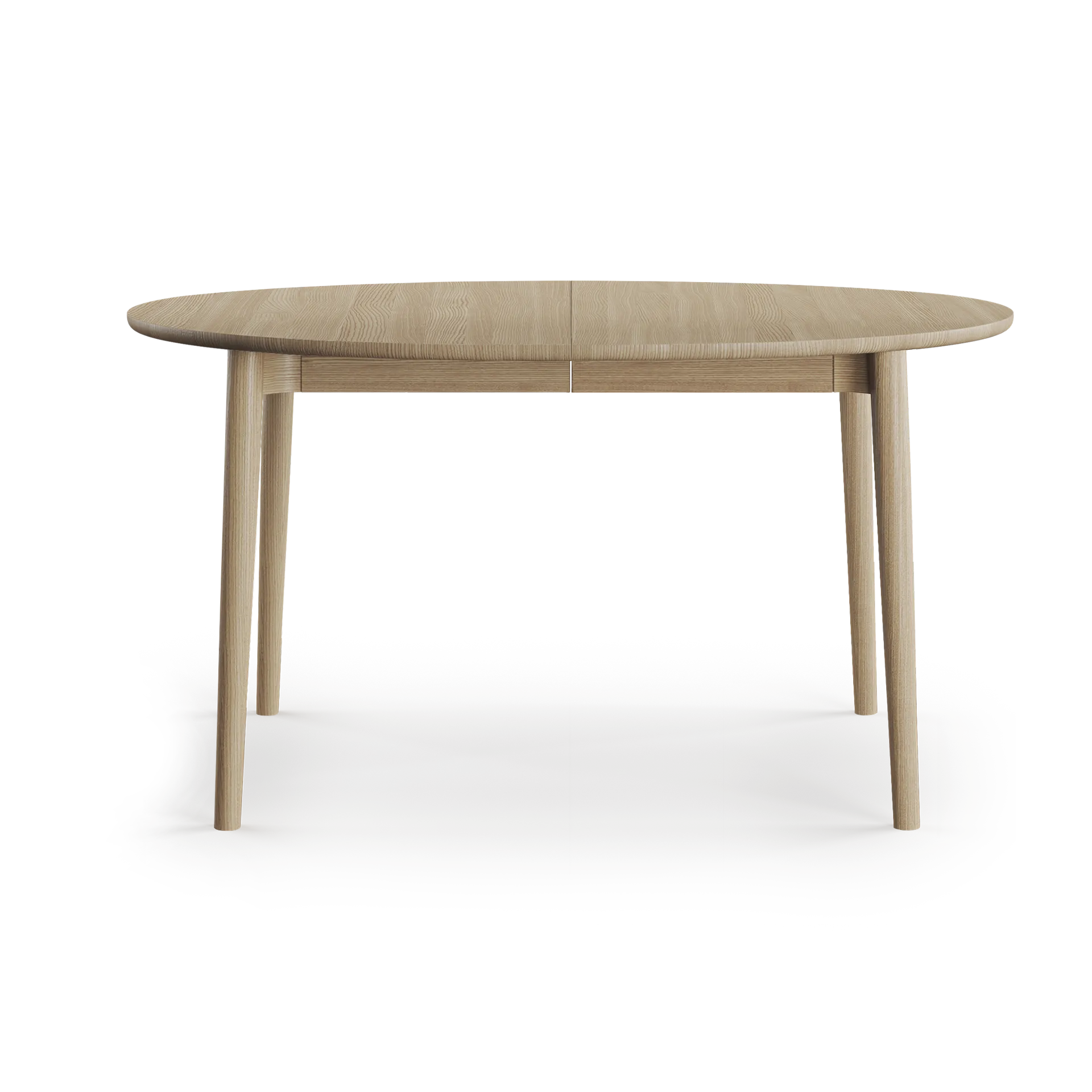 Expand dining table Ø140 cm, Light oiled oak Northern
