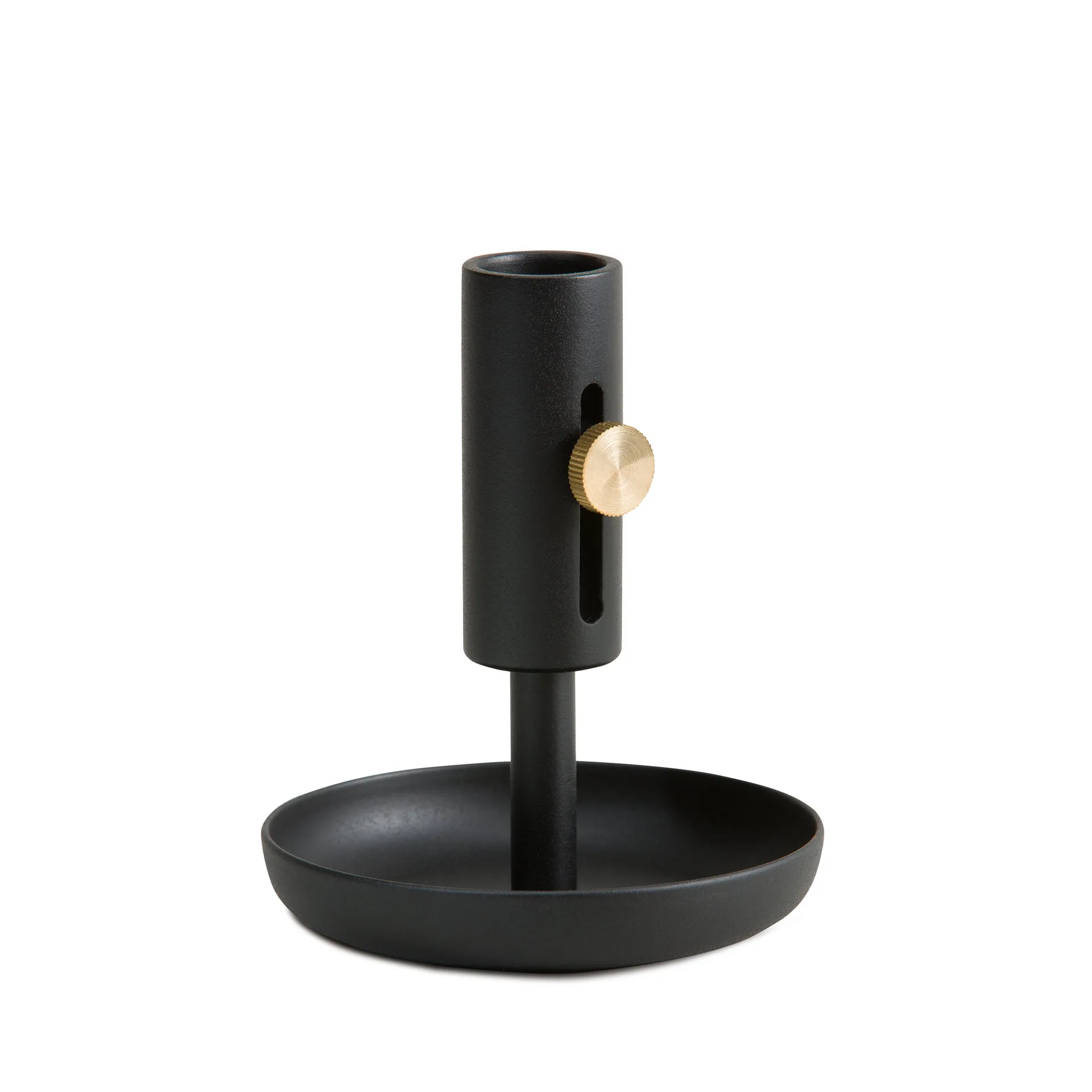 Granny candleholder low, black Northern