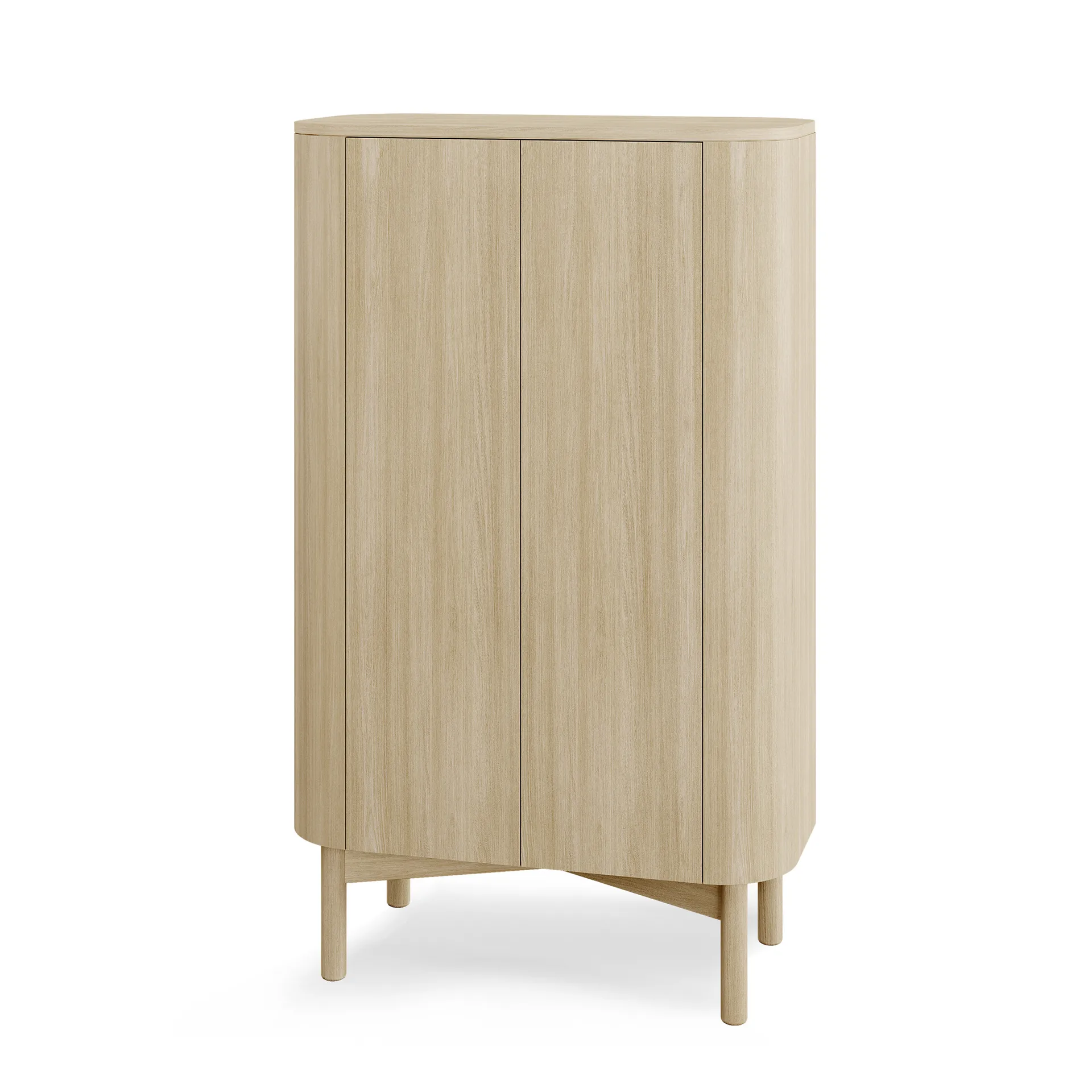 Loud tall cabinet 143 cm, Light oiled oak Northern