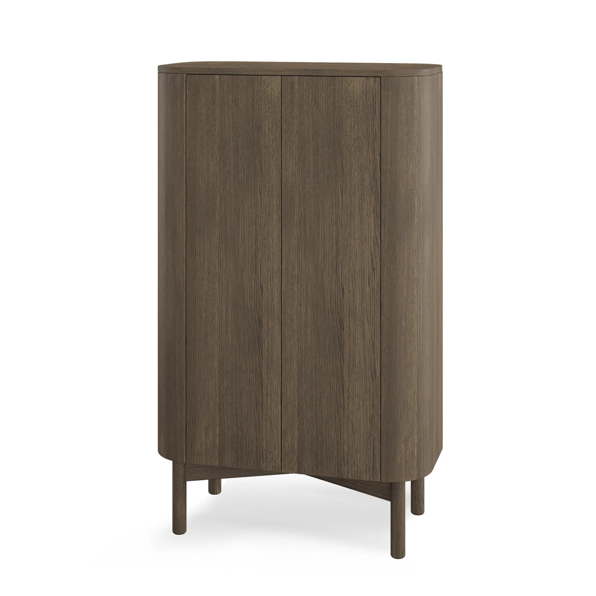 Loud tall cabinet 143 cm, Smoked oak Northern
