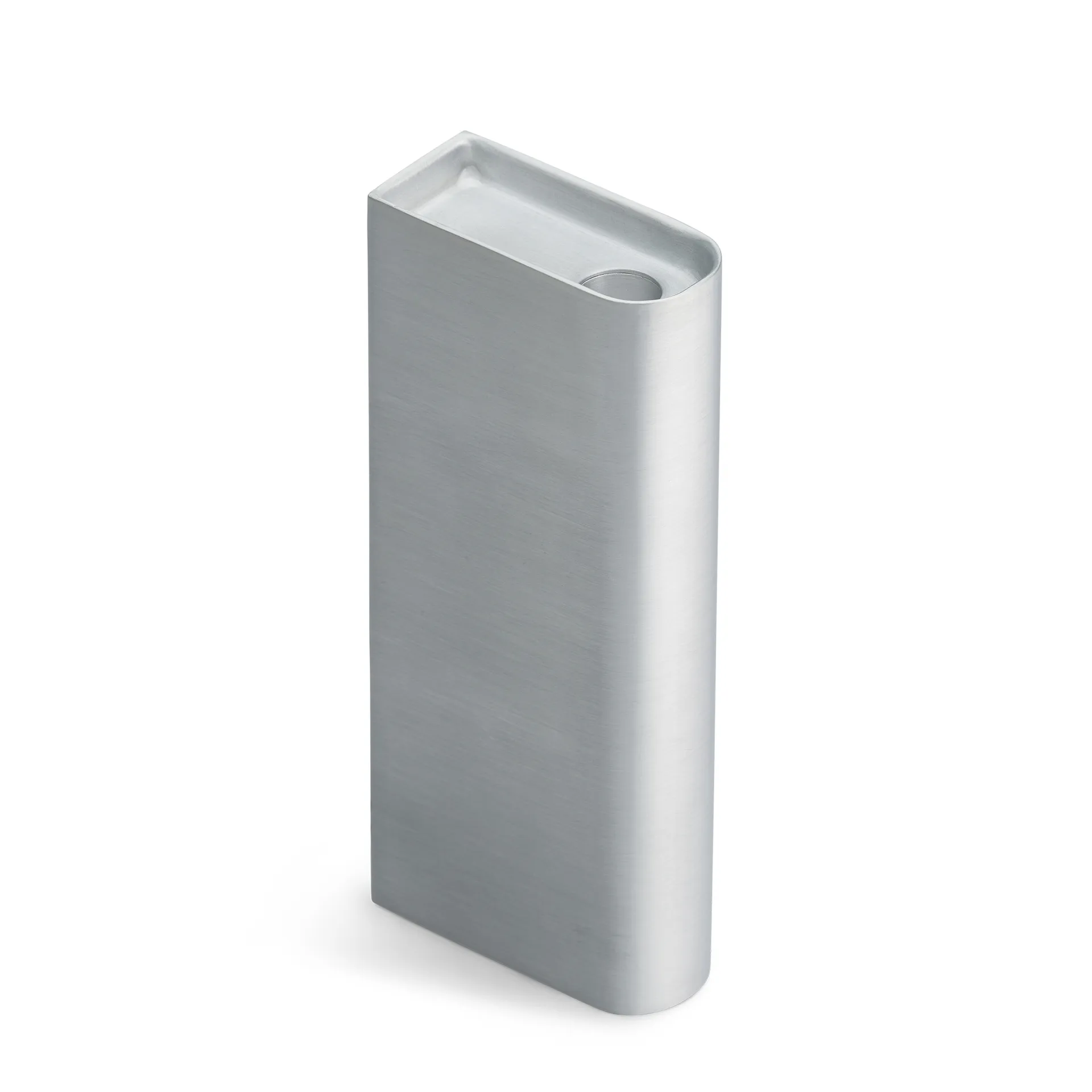 Monolith candle holder tall, Aluminium Northern