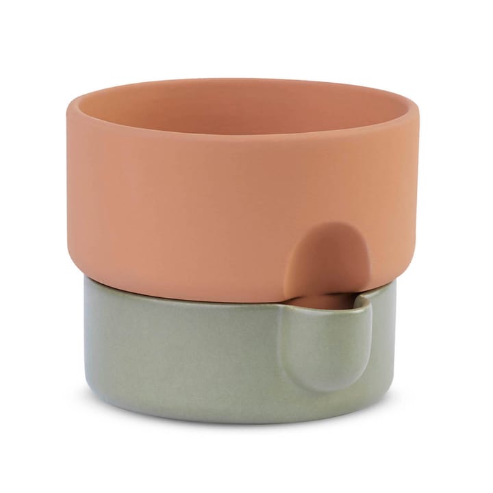 Oasis self-watering flower pot medium Ø20,5 cm - Terracotta-green - Northern