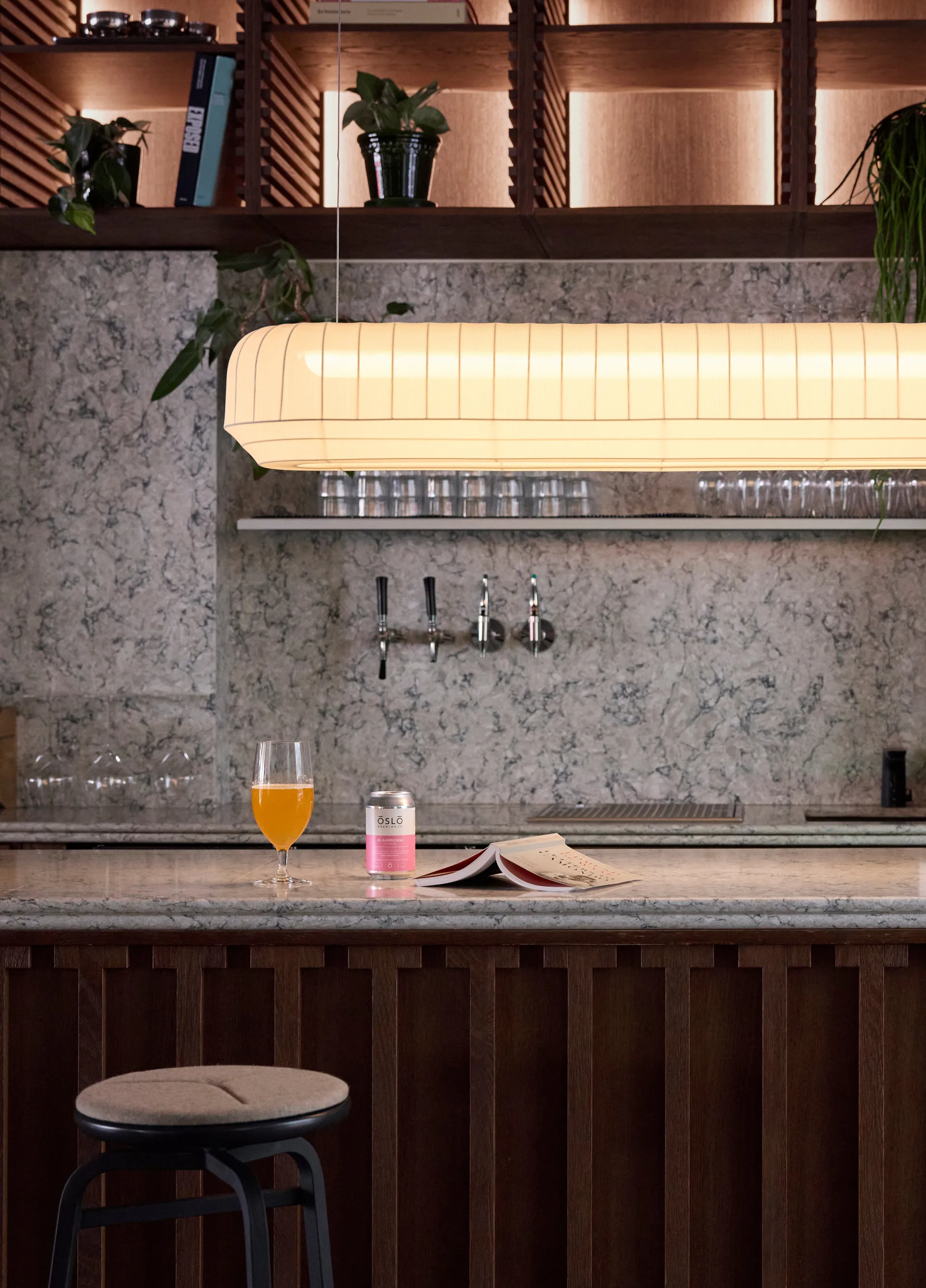 Tradition pendant linear 120 cm, White Northern