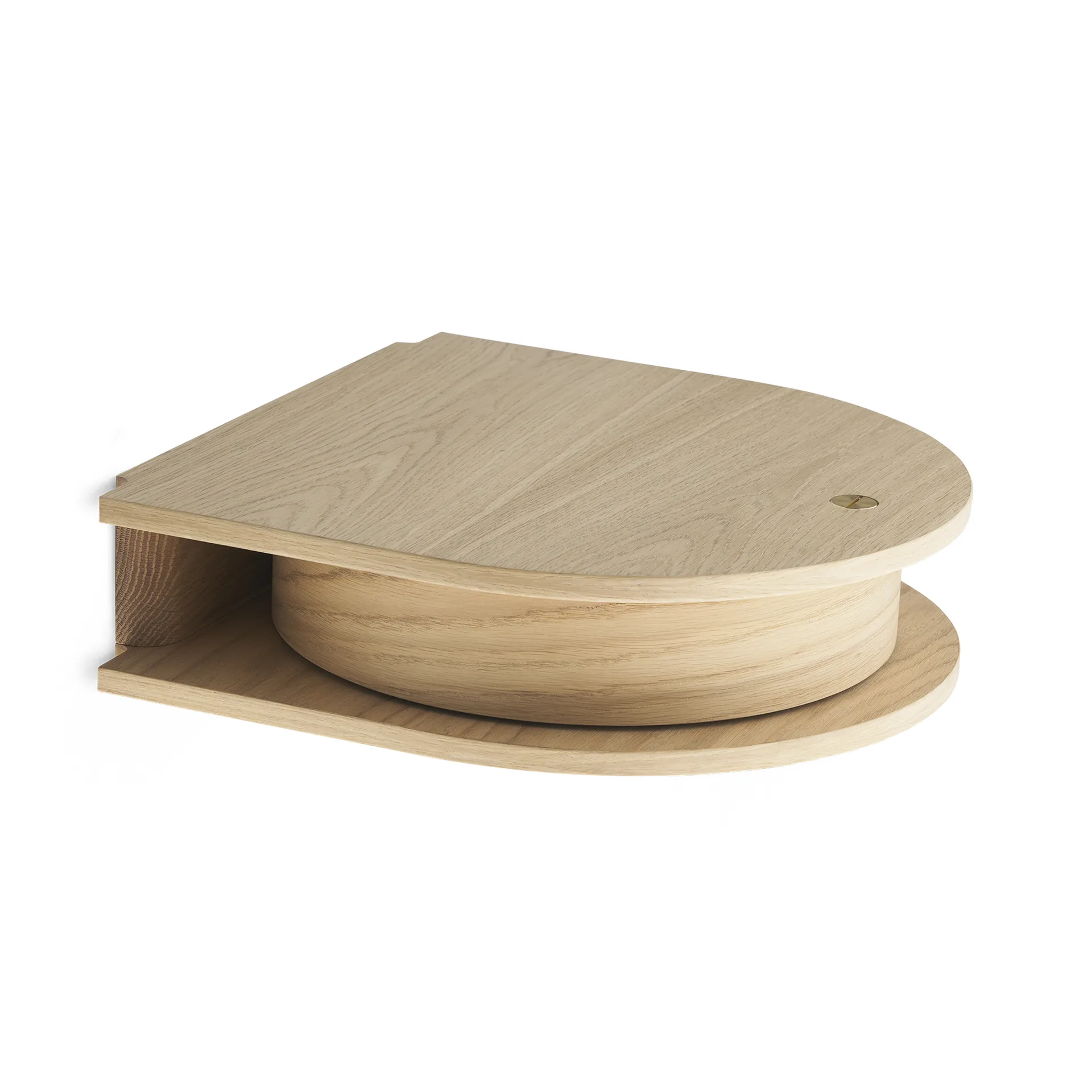 Valet drawer wall-hung small, Light oiled oak Northern