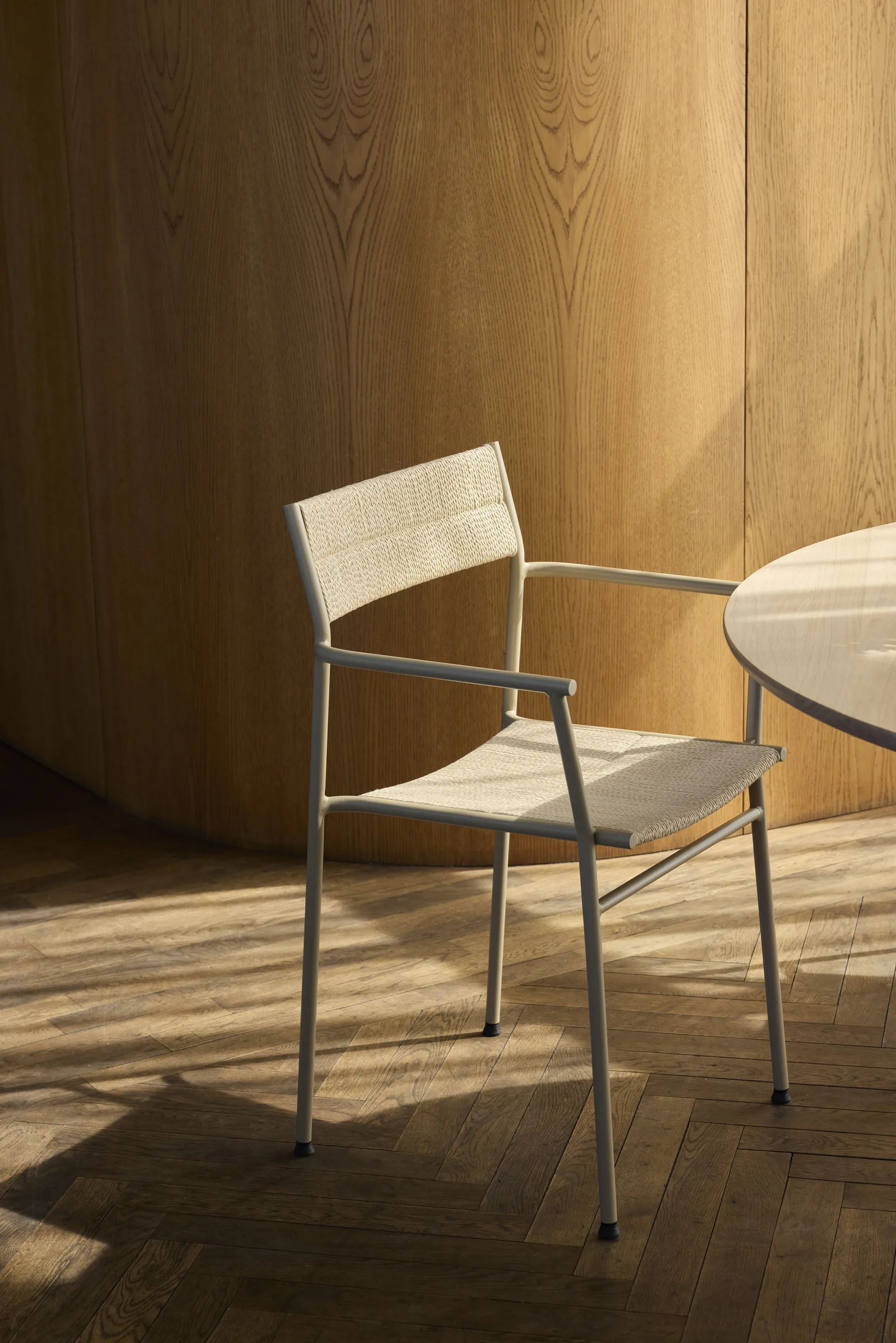 Vev armchair, Grey beige-natural rope Northern