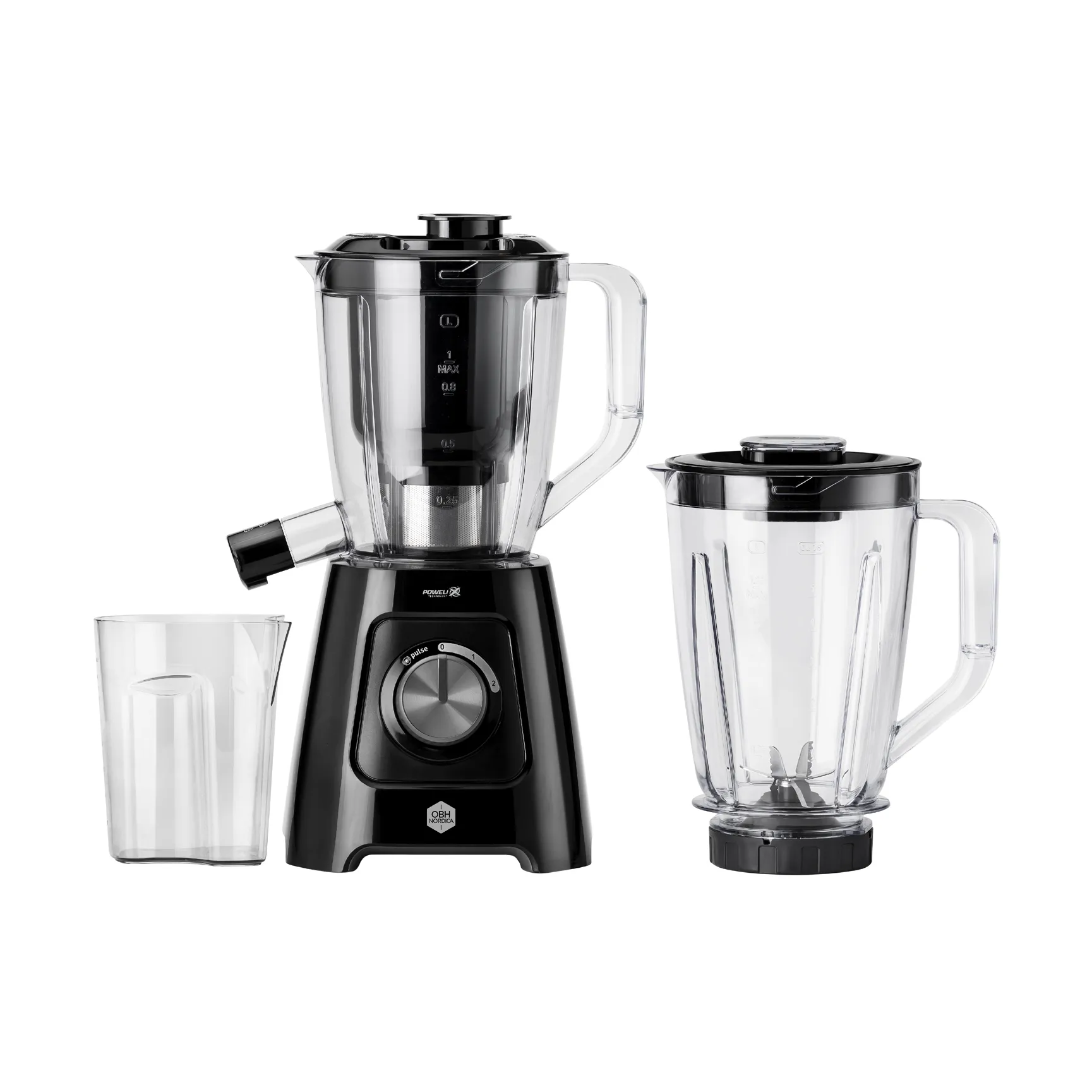Blendforce LH42Q8S0 2-in-1 blender & juice machine, Black OBH Nordica