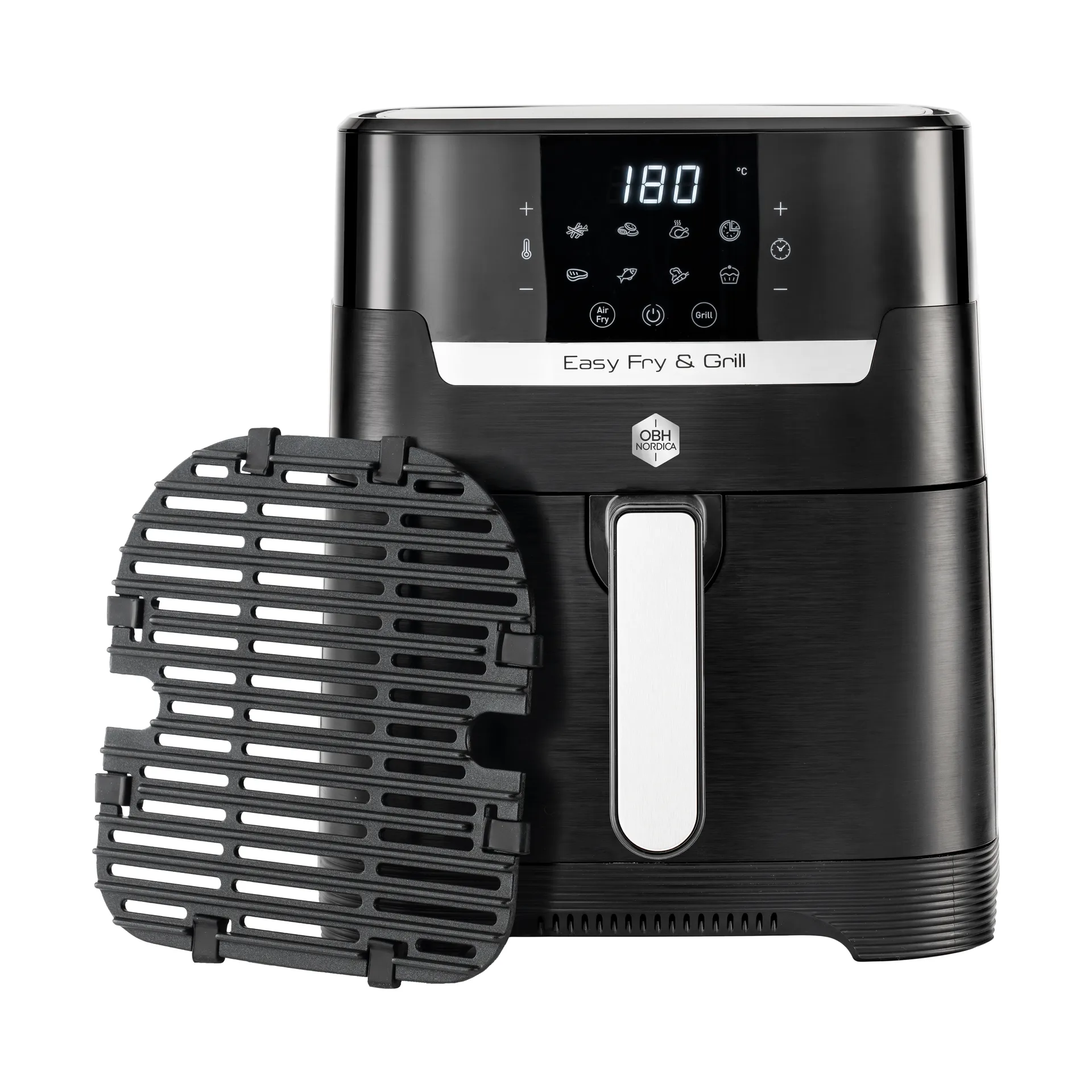 Easy Fry & Grill Precision 2-in-1 Airfryer, Black OBH Nordica