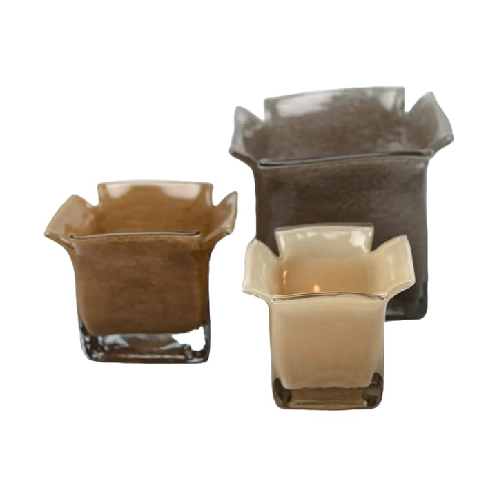 Atlas candle lantern 15.5 cm, Taupe Olsson & Jensen