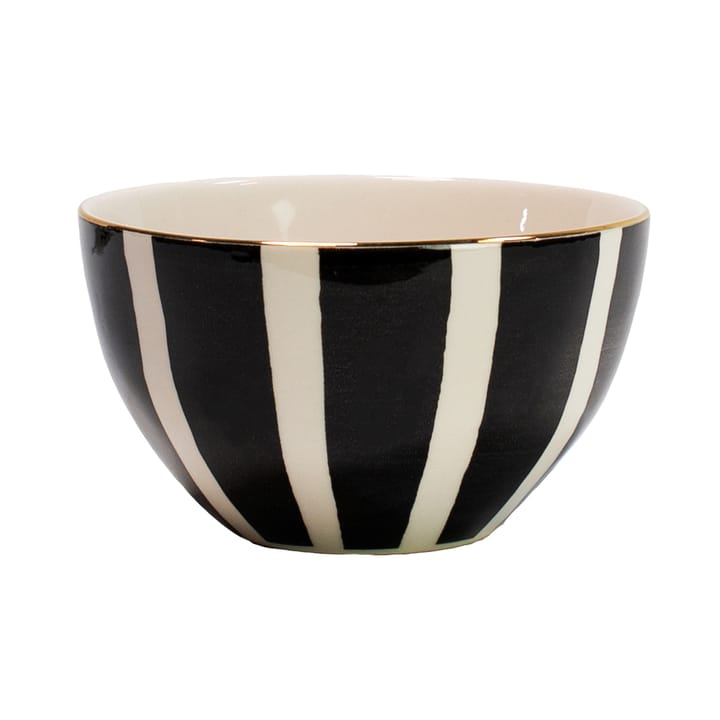 Doris bowl, black and white-gold Olsson & Jensen