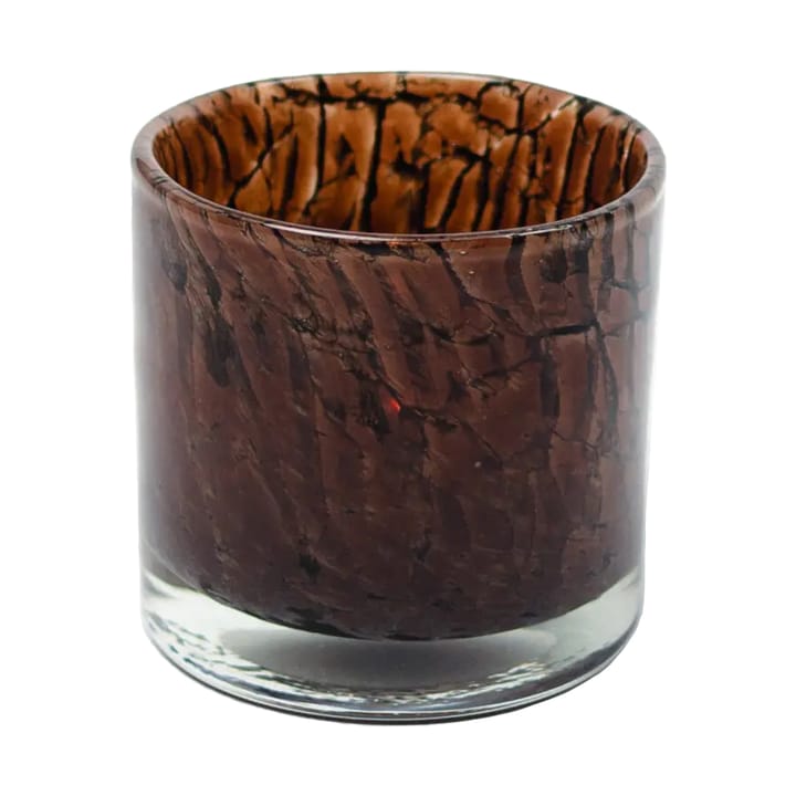 Fuji candle holder Ø10 cm - Dark brown - Olsson & Jensen