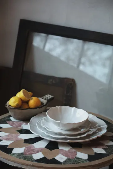 Judith large dinner plate Ø34 cm - White - Olsson & Jensen
