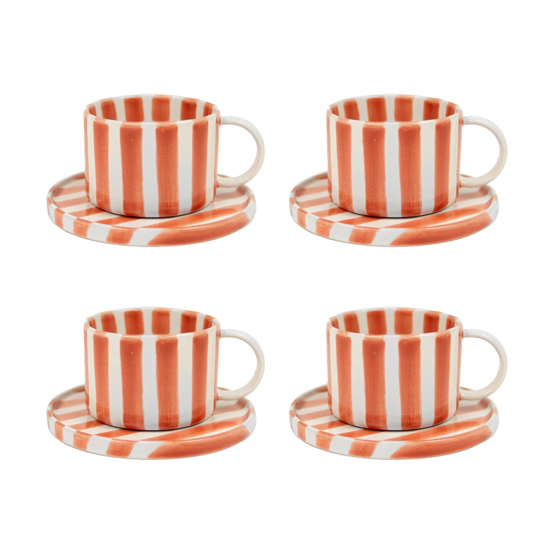 Monica cup with saucer 4-pack - Rust Olsson & Jensen