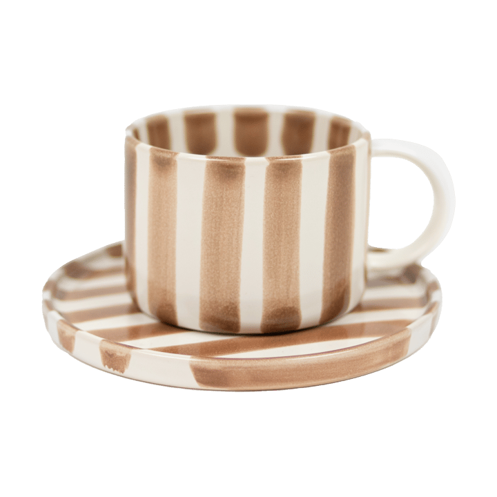 Monica cup with saucer - Beige - Olsson & Jensen