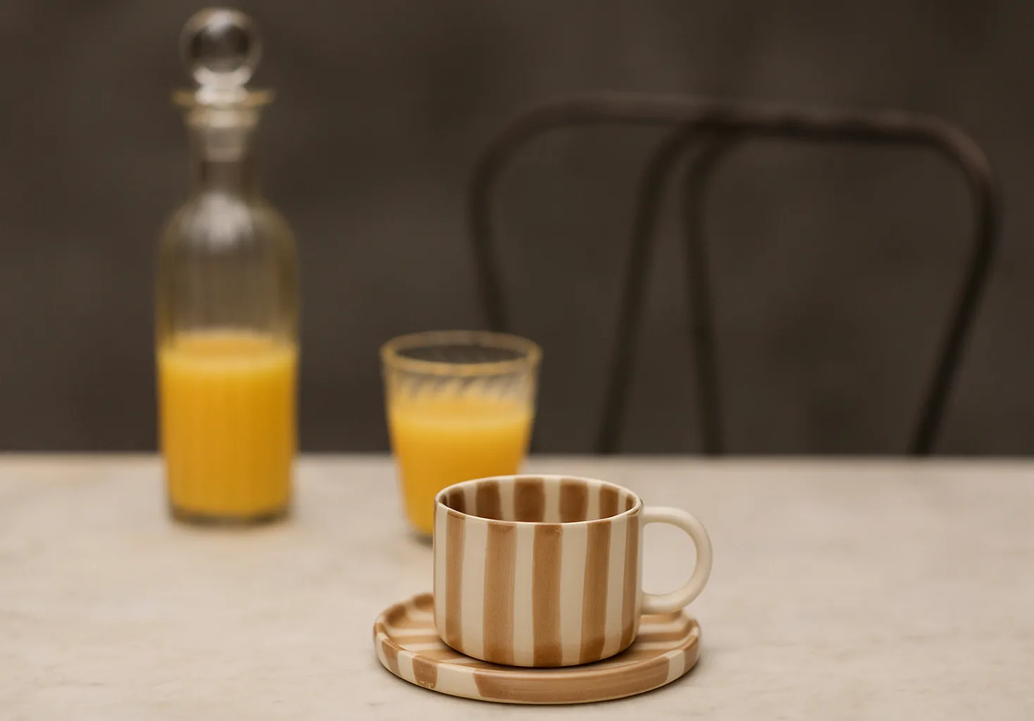 Monica cup with saucer, Beige Olsson & Jensen