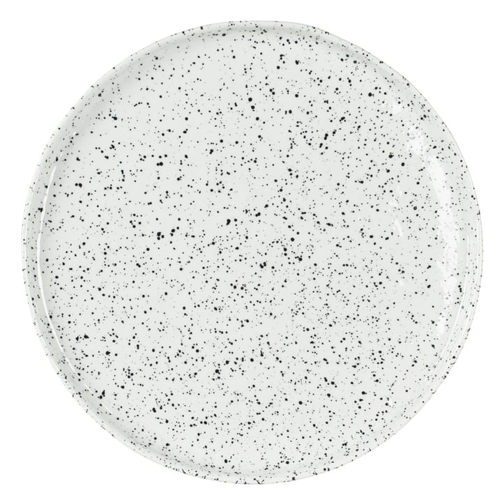 Poppi plate 27 cm, white-black Olsson & Jensen