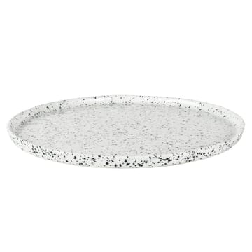 Poppi side plate 21 cm - white-black - Olsson & Jensen