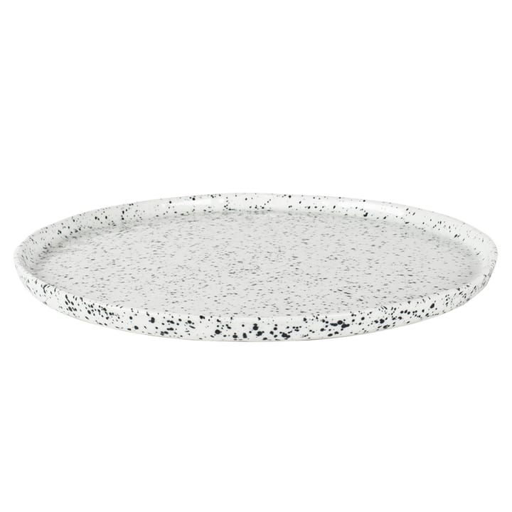 Poppi side plate 21 cm, white-black Olsson & Jensen