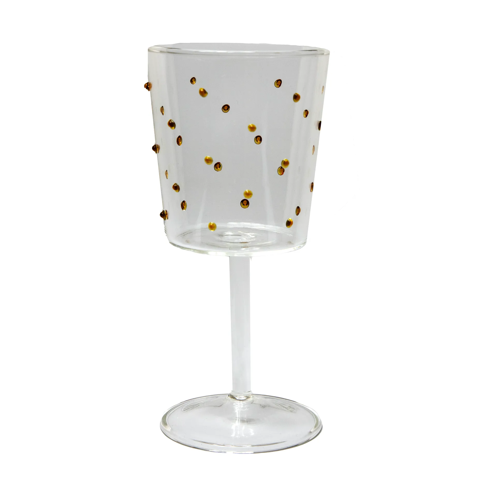 Venezia wine glass, Amber Dots Olsson & Jensen