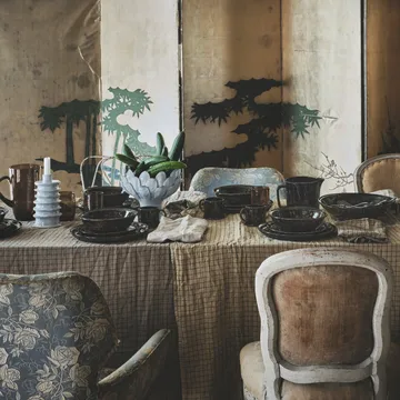 Yuki small plate - brown-black - Olsson & Jensen