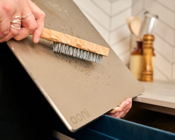 Ooni brush for pizza oven - Wood-stainless steel - Ooni