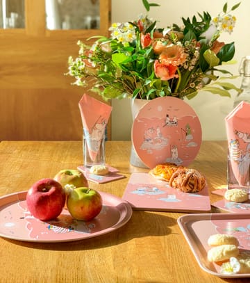 Fiske Moomin summer 2022 tray Ø31 cm - Pink - Opto Design