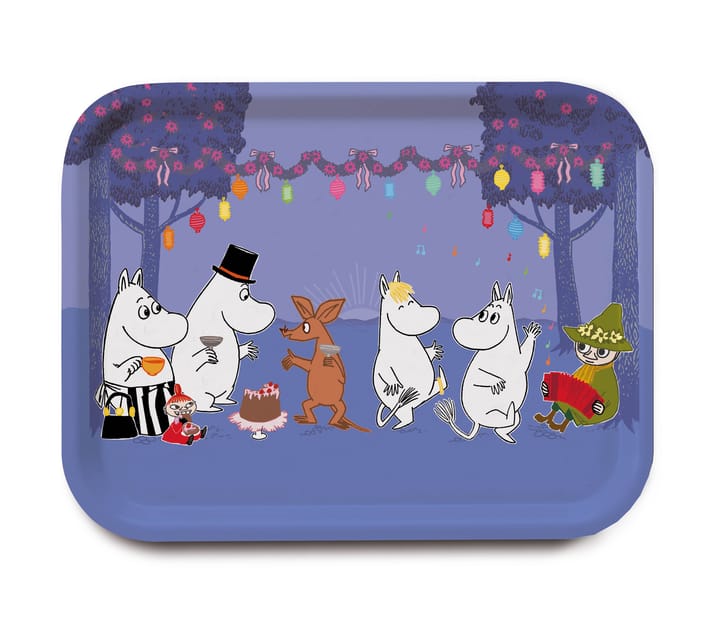 Moomin Dancing tray, Blue Opto Design