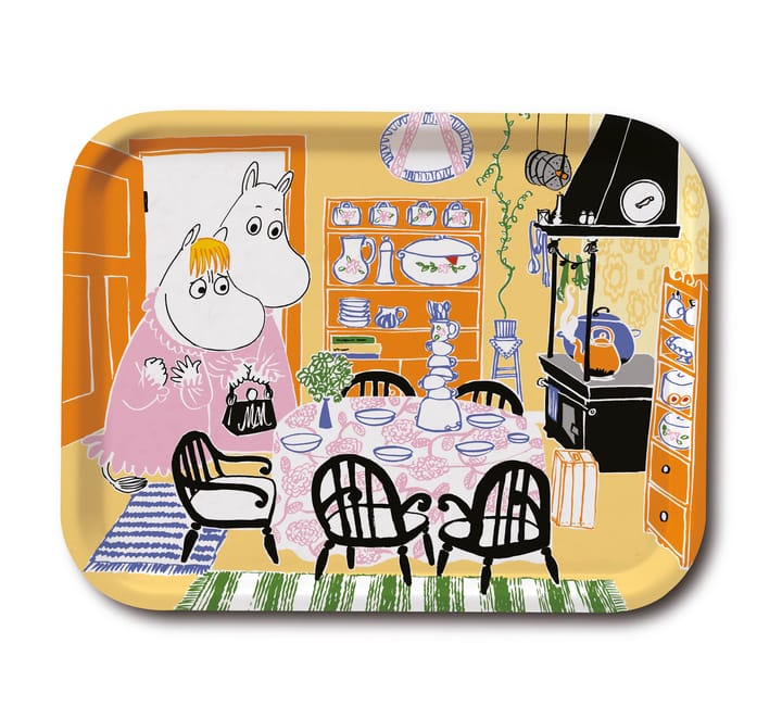 Moomin Kitchen tray, Yellow Opto Design