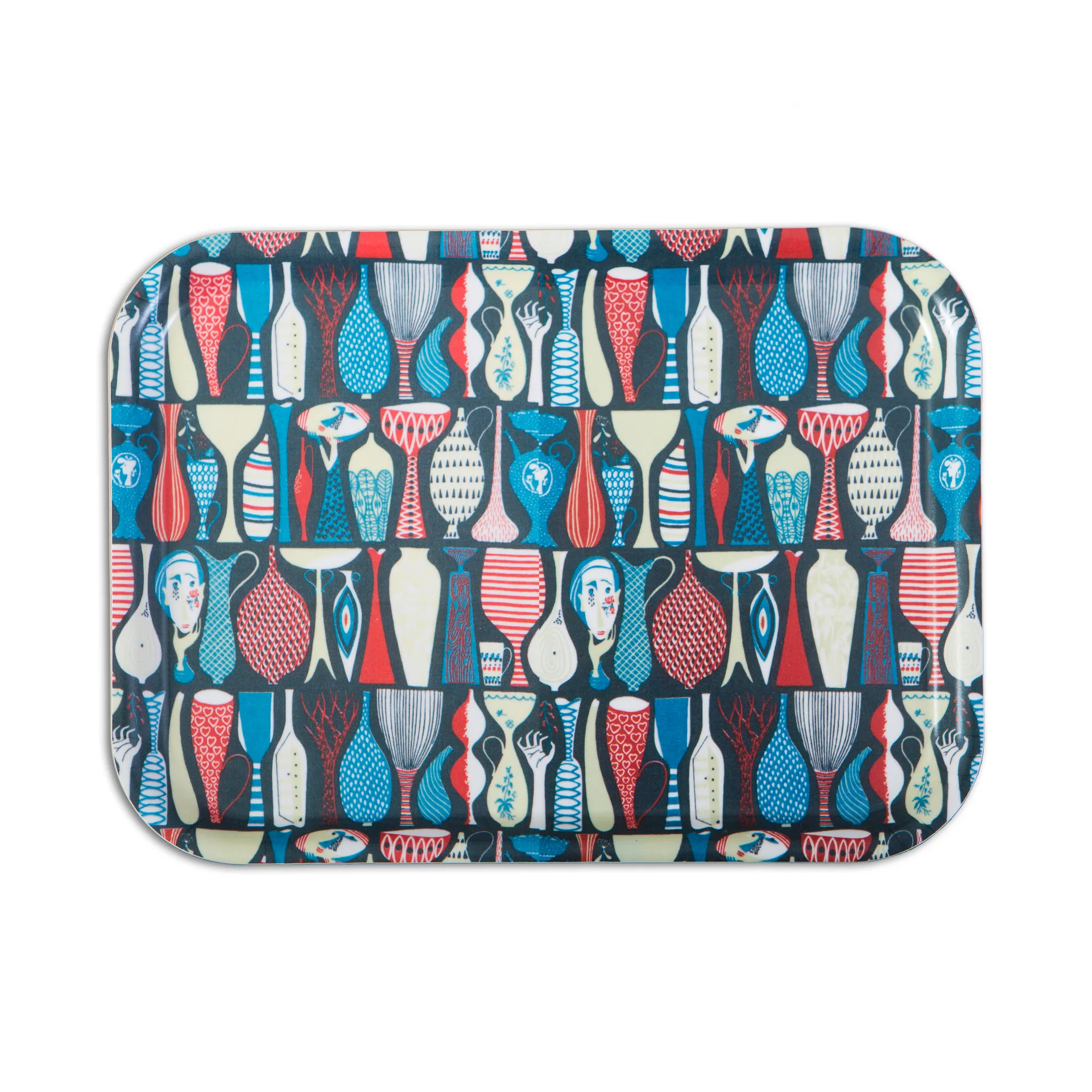 Pottery tray by Stig Lindberg, 27x20 cm Opto Design