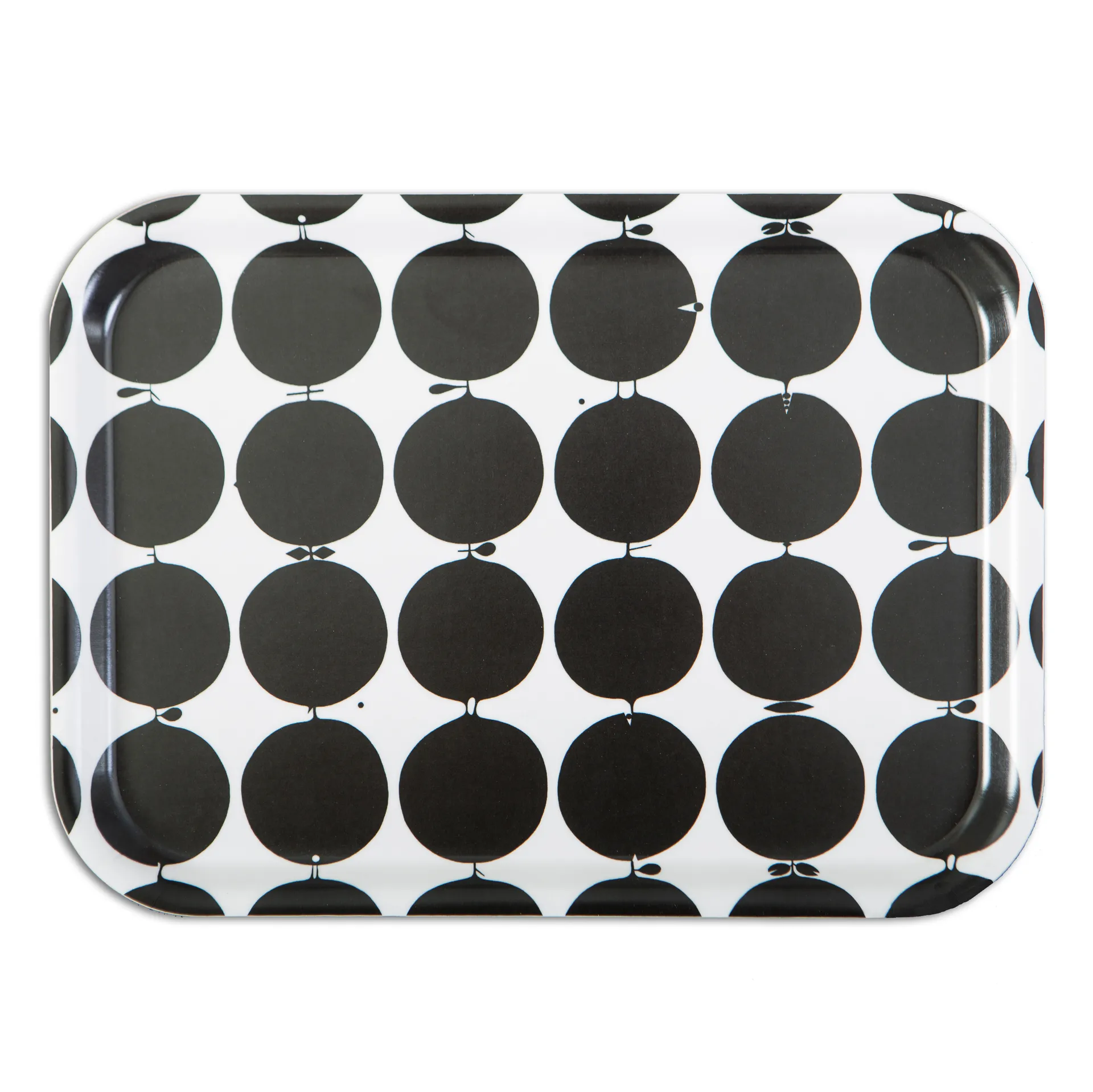 Tallyho tray 27x20 cm, Black-white Opto Design