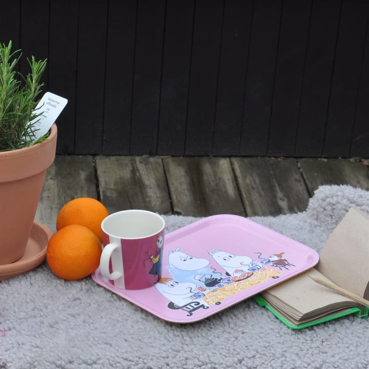 Teaparty Moomin tray, pink Opto Design