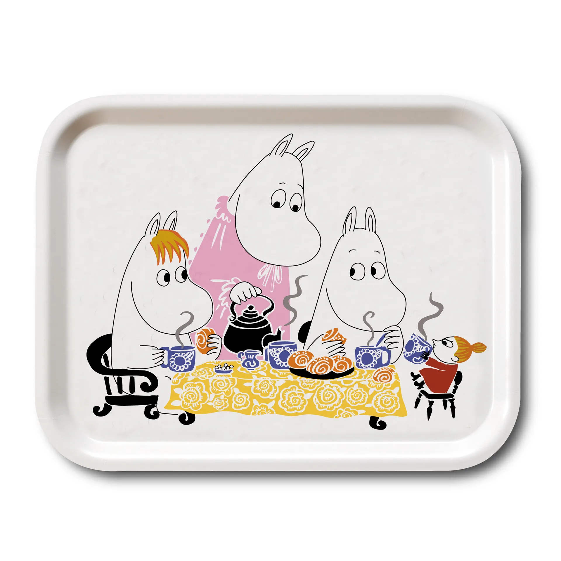 Teaparty Moomin tray, white Opto Design