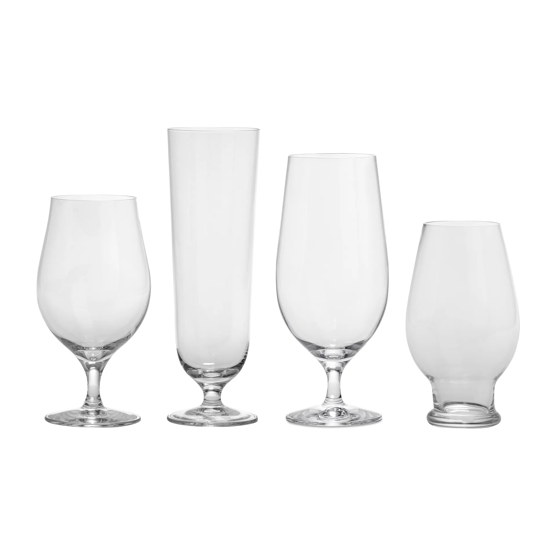 Beer tasting kit beer glass 4 pieces, Clear Orrefors