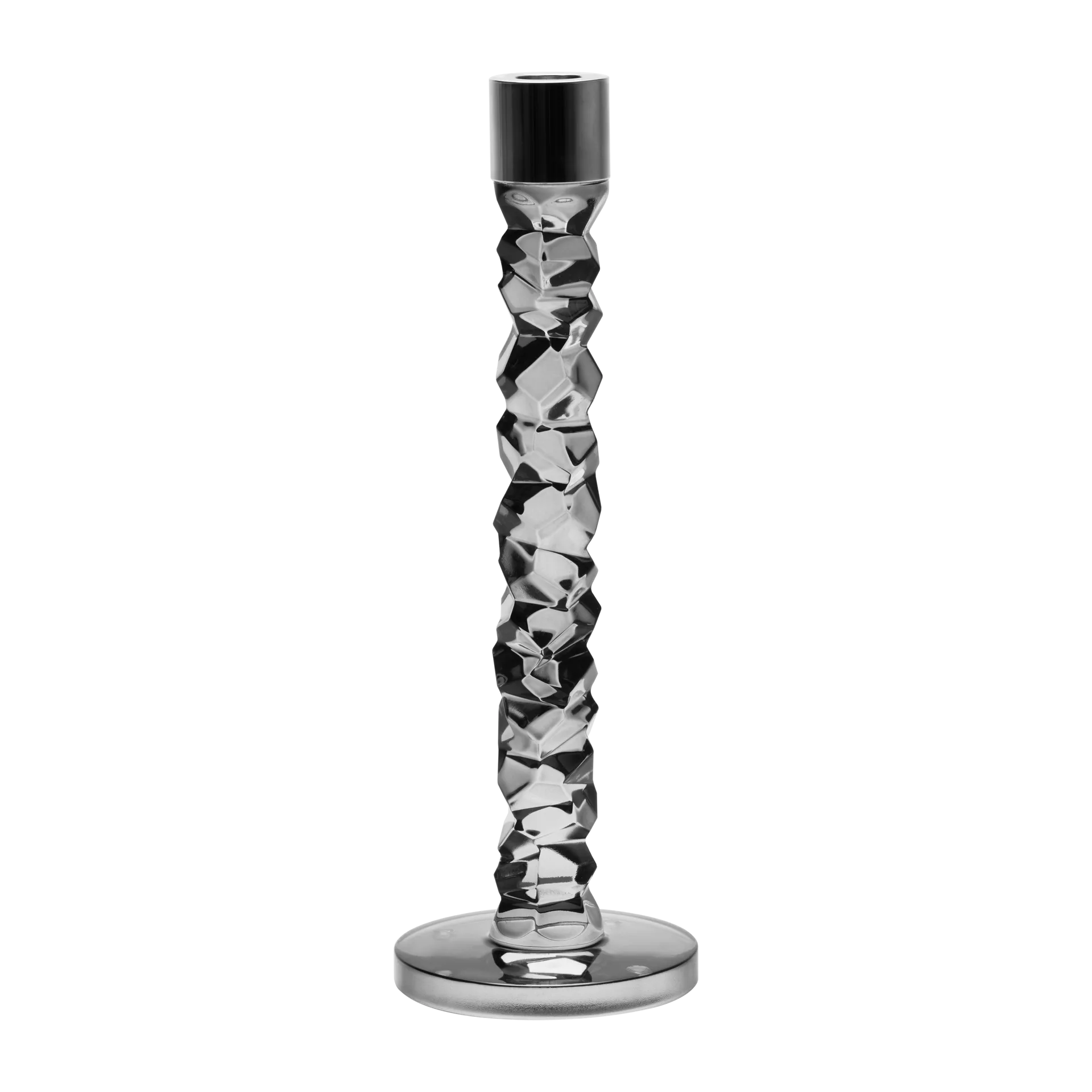 Carat candle sticks antracit, 297 mm Orrefors