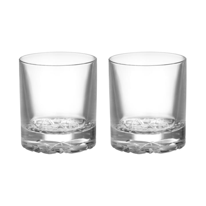 Carat old fashioned glass 21 cl 2-pack, Clear Orrefors