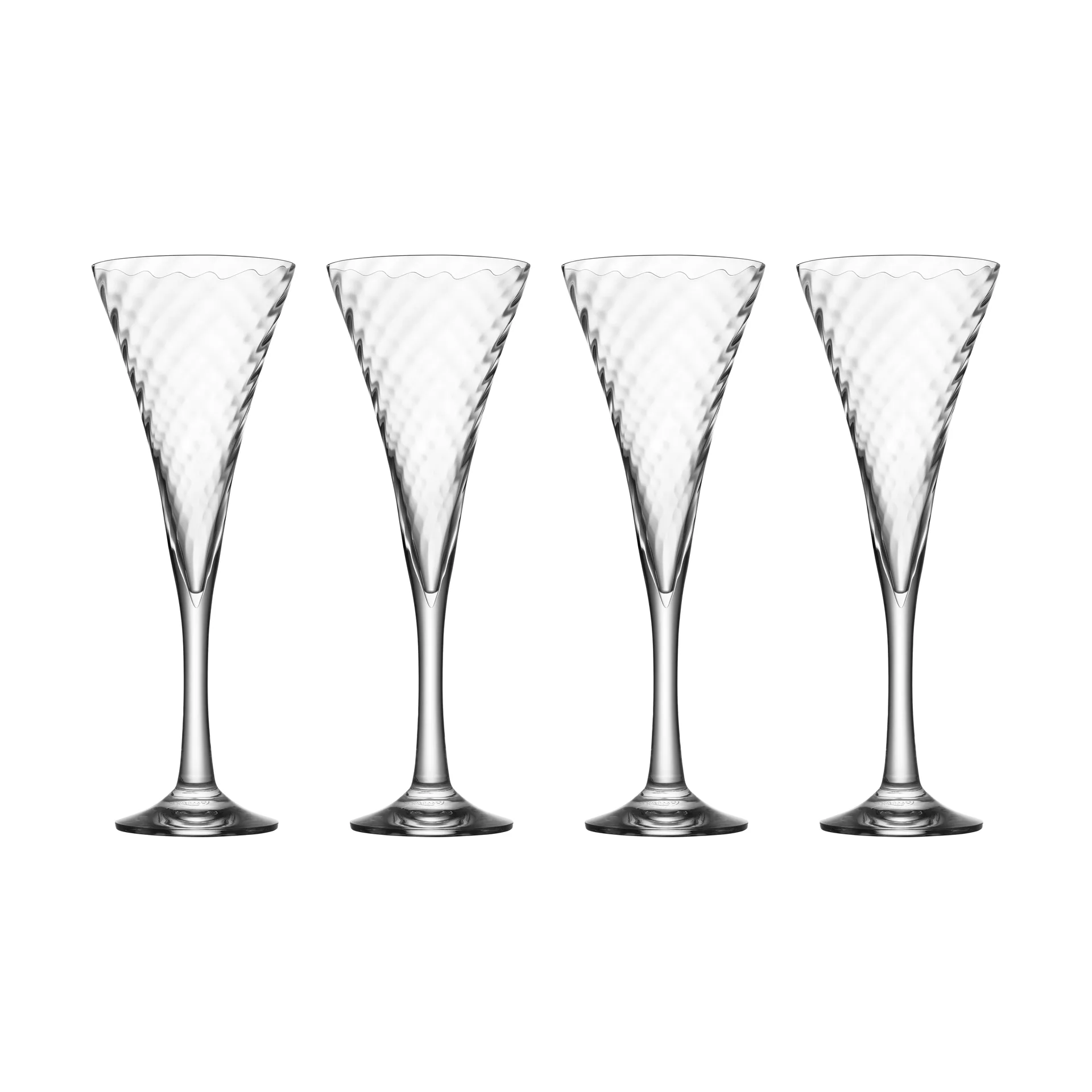 Helena champagne glass 25 cl 4-pack, Clear Orrefors