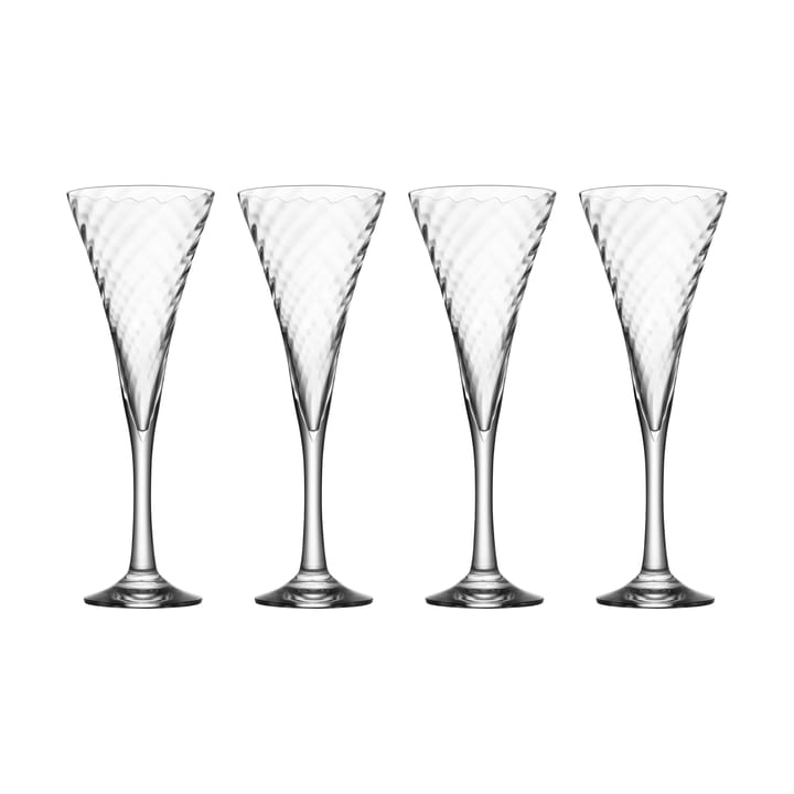 Helena champagne glass 25 cl 4-pack, Clear Orrefors