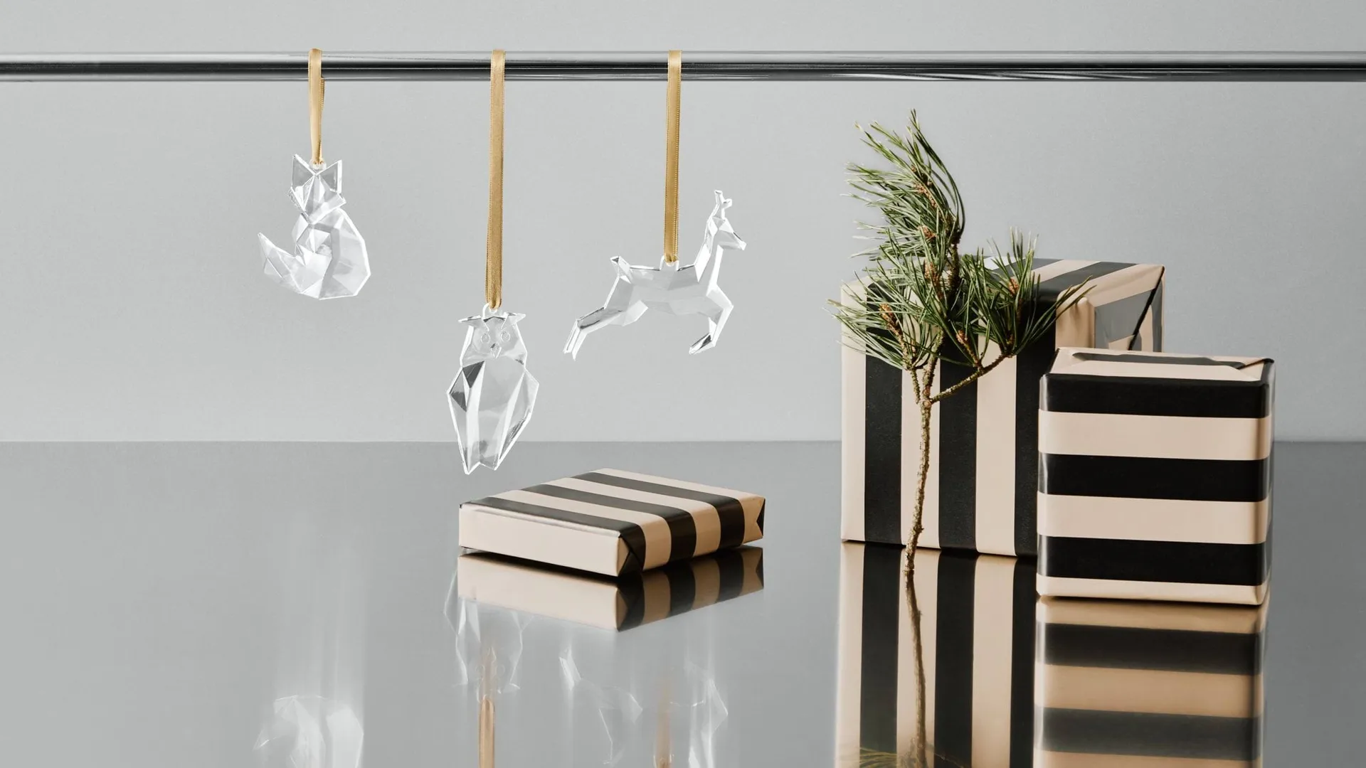 Holiday ornaments, Fox Orrefors
