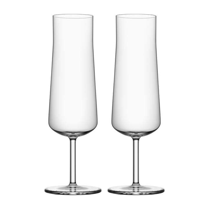 Informal champagne glass 22 cl 2-pack, Clear Orrefors