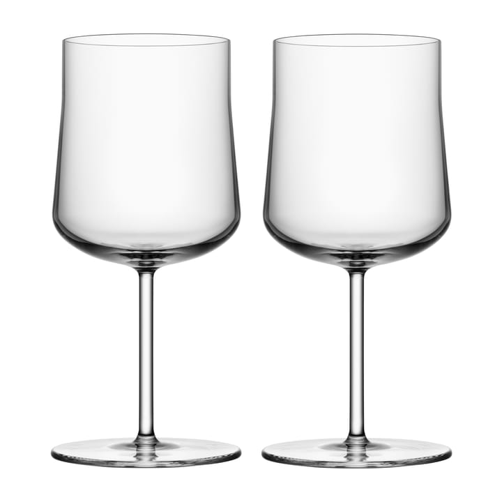 Informal glass on foot 36 cl 2-pack, Clear Orrefors